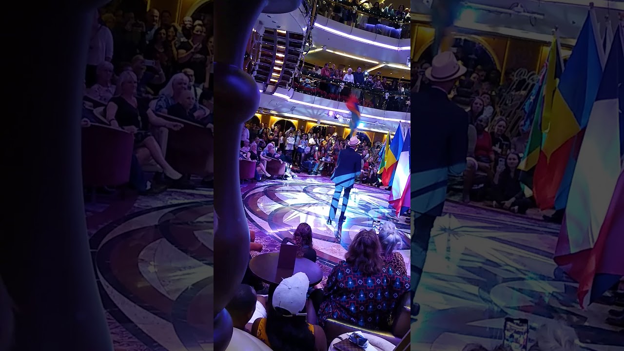 Enchantment of the seas flags to represent crew members.
