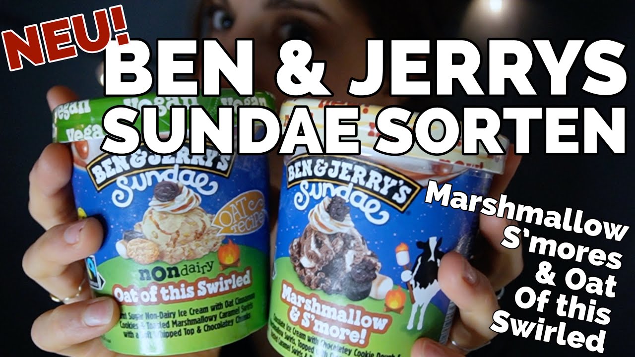 ICH TESTE DIE NEUEN SMORES SUNDAE BEN & JERRY'S SORTEN | ICE CREAM REVIEW | ICE CREAM GIRL 🍦 🏕️