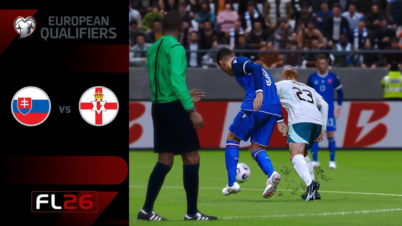 FL 26 | UEFA European Qualifiers 25/26 | Slovakia vs Northern Ireland | Realistic MODs | Gameplay |