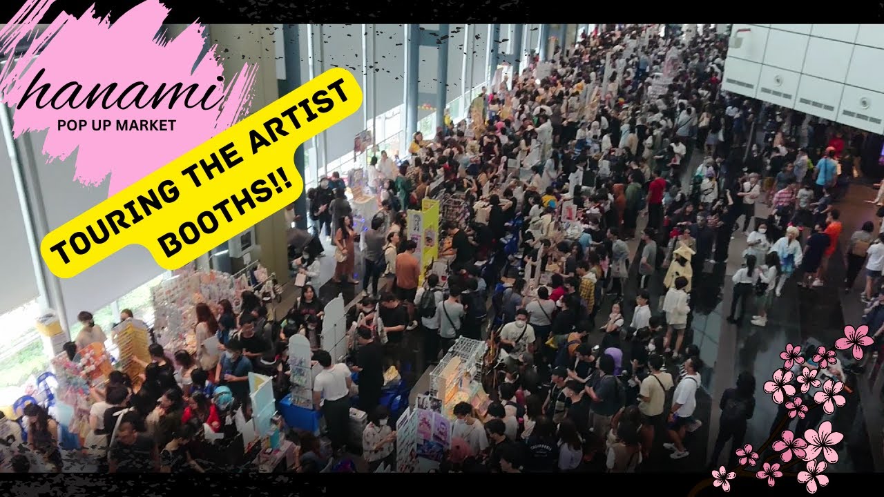 Exploring 78 Artist Booths at Hanami Pop-up Market '23!