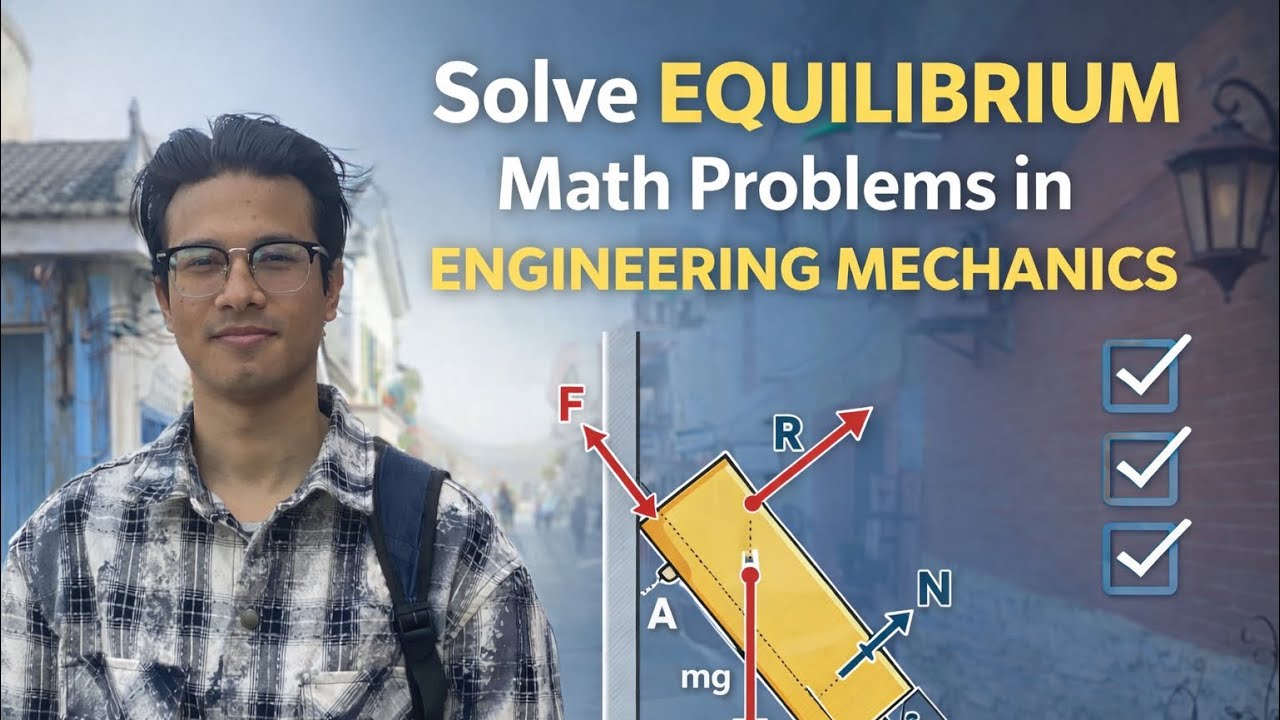 Free body diagram math practice, engineering mechanics . Very easy! 