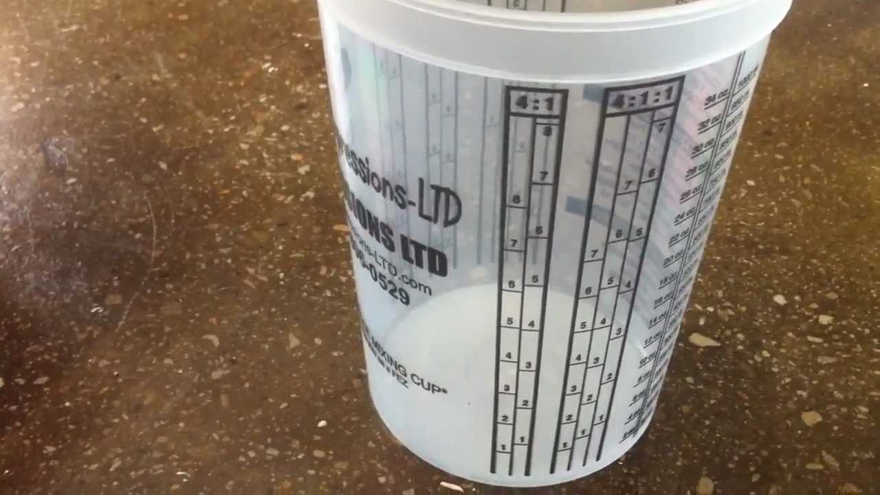 Mixing Cups Concrete Sealer Paint Solvent Measurement Cup