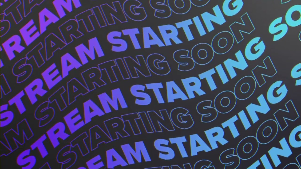 Free 'Stream Starting Soon' Twitch Overlay 068