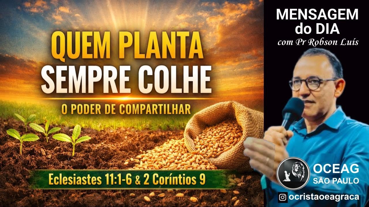 Não Pare de Semear, Mesmo Quando Não Vê Resultados | Palavra de Fé | Pr. Robson Luis