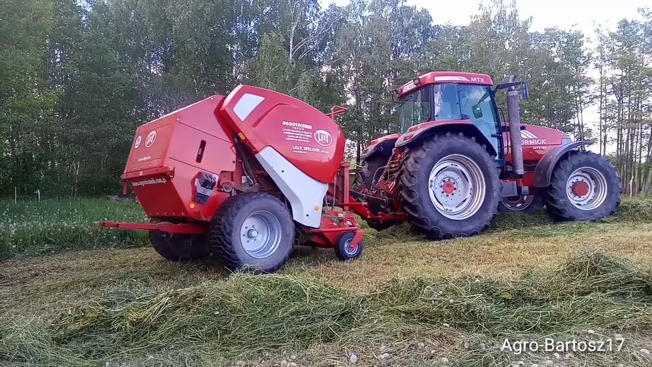 💪Jedyny taki zestaw w Polsce🔥MCcORMICK MTX165 & lely welger RP245🍀sianokosy 2021 Cz.2🍀