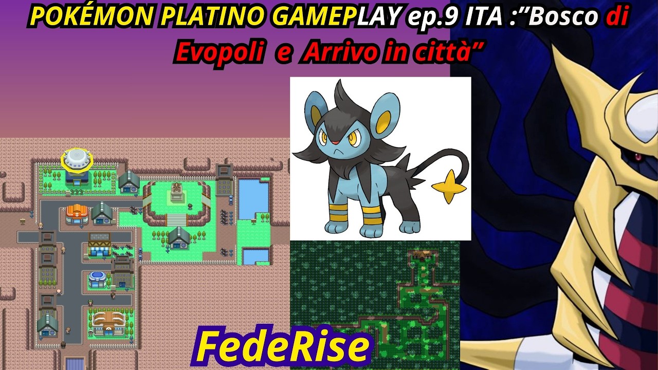 POKÉMON PLATINO GAMEPLAY ep.9 ITA :”Bosco di Evopoli  e  Arrivo in città” #pokemonplatinum #gameplay