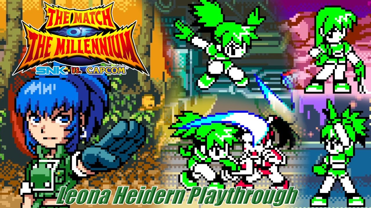 SNK vs. Capcom: The Match of the Millennium (NGPC) - Leona Heidern Playthrough