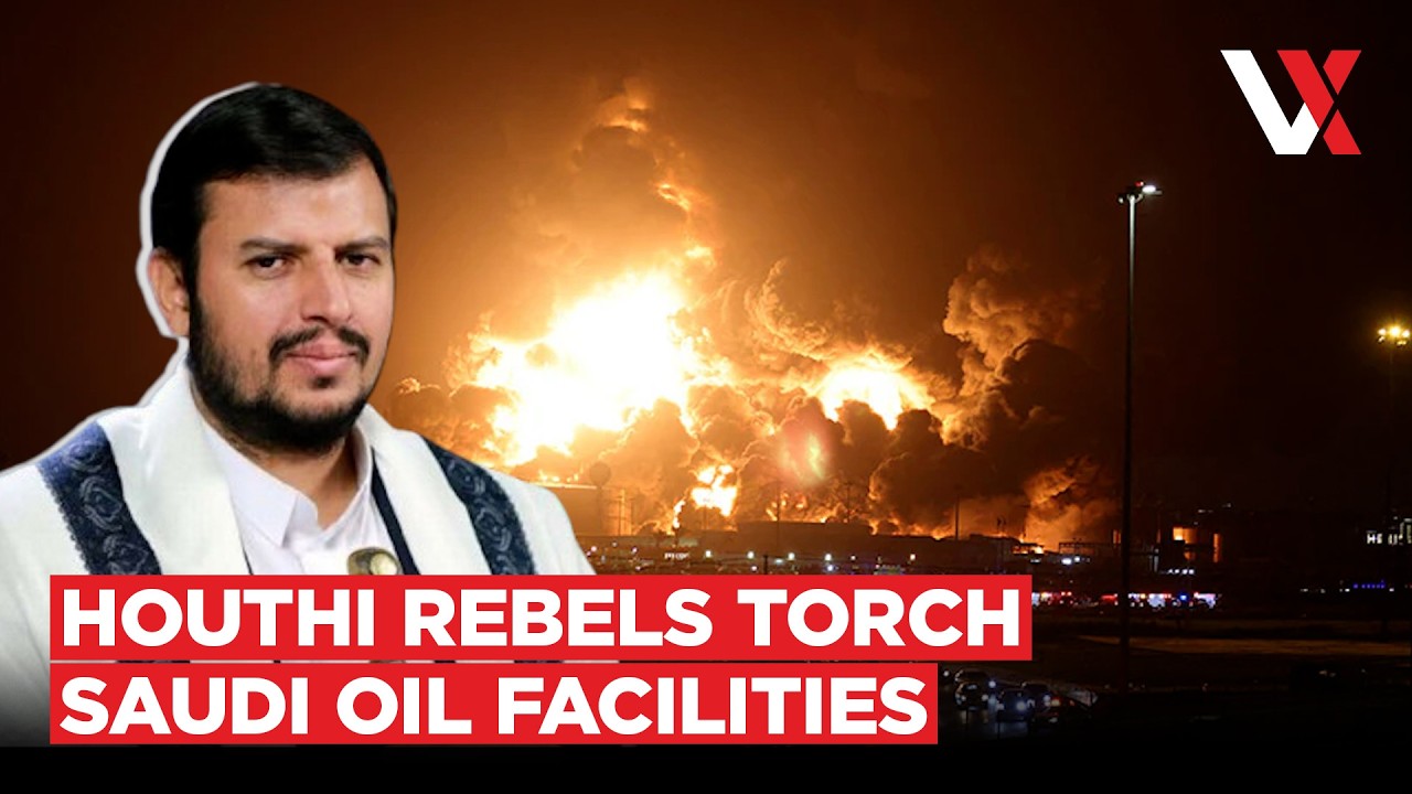 Houthis Strike Saudi Oil Heartland | Aramco Facility Burns As Missiles Hit Across Kingdom | VERTEX