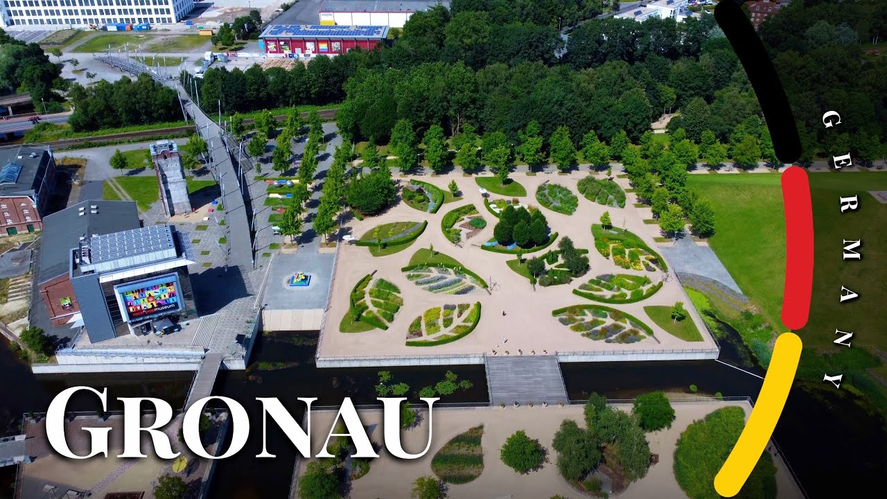 Гронау, Германия 🇩🇪 | 4K Дрон и Пешая Экскурсия – Приграничный Город рядом с Нидерландами в NRW