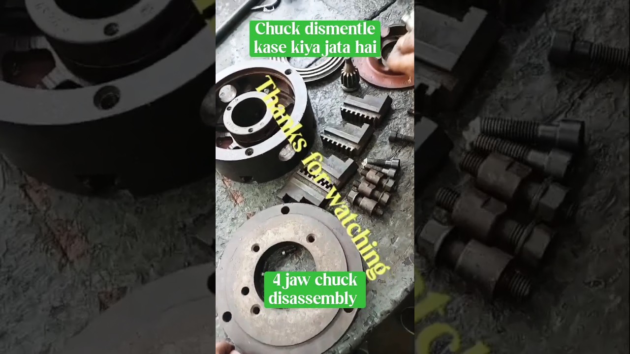 Lathe chuck disassembly