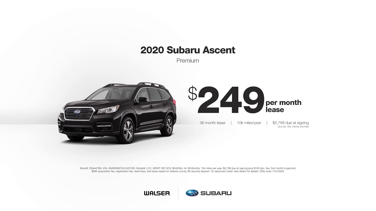 Walser Subaru St. Paul | January Offers | South Saint Paul, MN | 15 Seconds