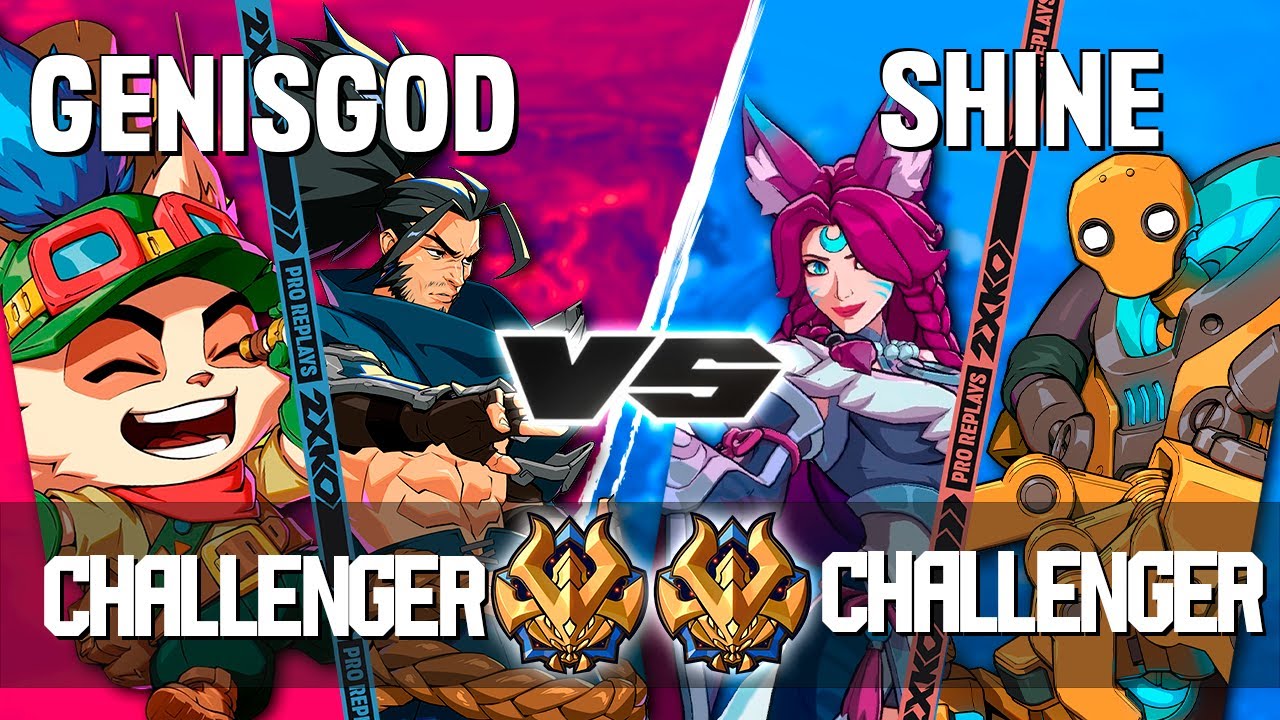 2XKO ▰ GENISGOD (Yasuo-Teemo) vs SHINE (Ahri-Blitzcrank) ▰ 2XKO Pro level replays