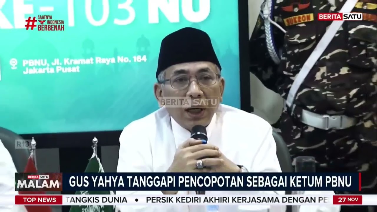 Gus Yahya Lawan Syuriyah PBNU: Surat Tidak Sah, Ada Watermark #Beritasatu