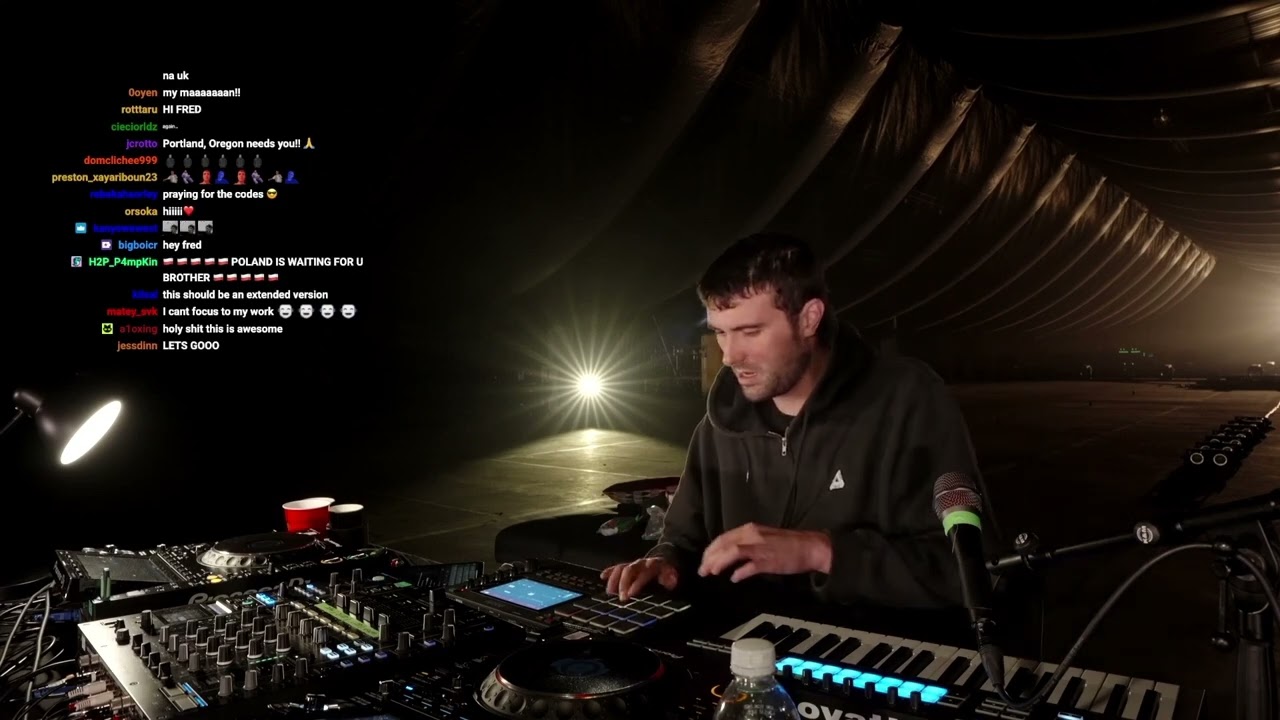 Fred again.. Rehearsal Twitch Livestream with unreleased music