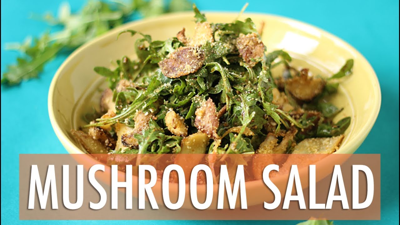 Warm Crispy Mushroom Salad Recipe | EASY Dinner Recipe