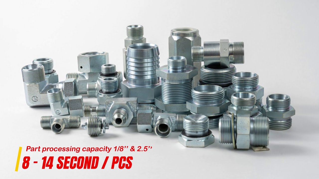 CNC Transfer Machine Processing High Pressure Forged Hydraulic Fittings