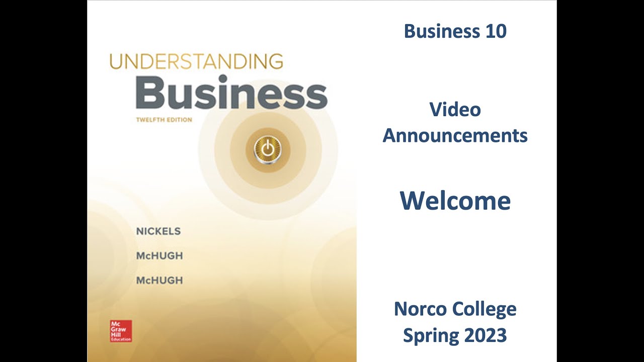 BUS10- Welcome Video-16week