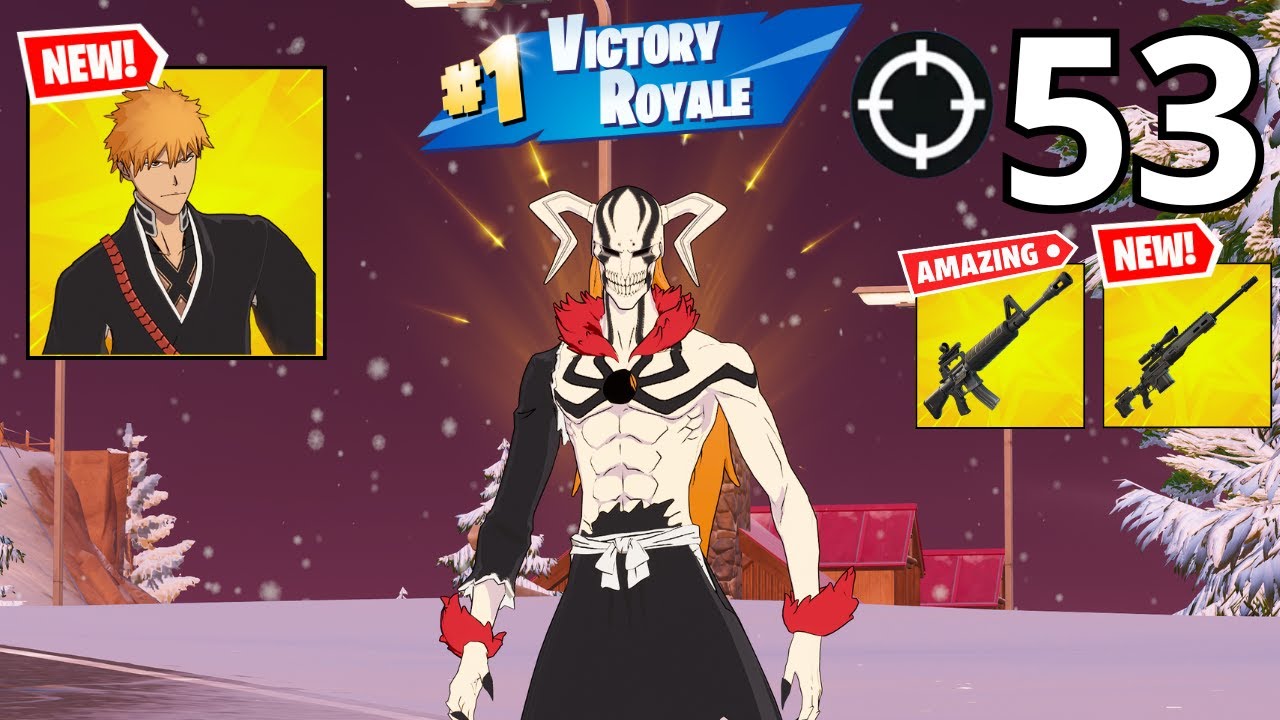 53 Elimination ICHIGO (BLEACH) Gameplay Wins Zero Build (NEW FORTNITE CHAPTER 7 SEASON 1)