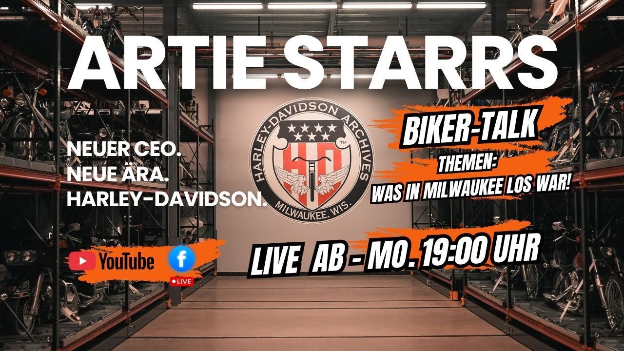 Harleysite Biker-Talk Livestream am Montagabend