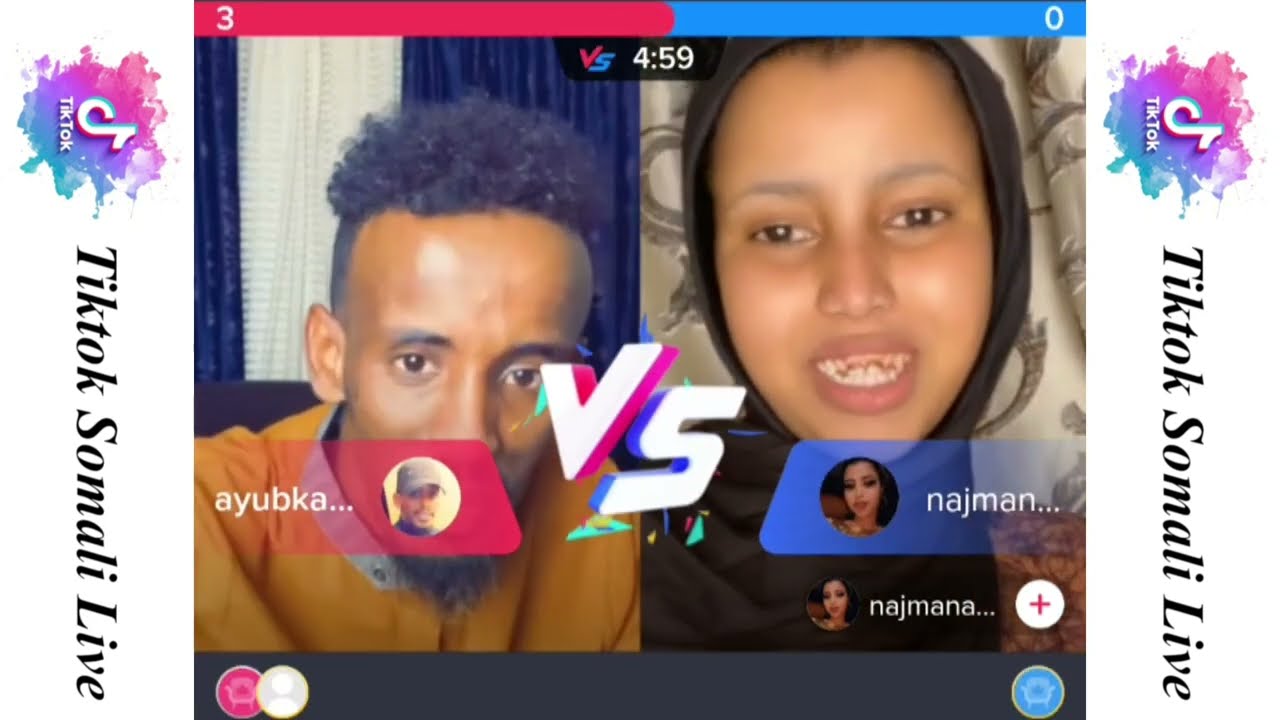 Ayuub Kaarlo iyo Najma Nashaad || Tiktok Live 2022