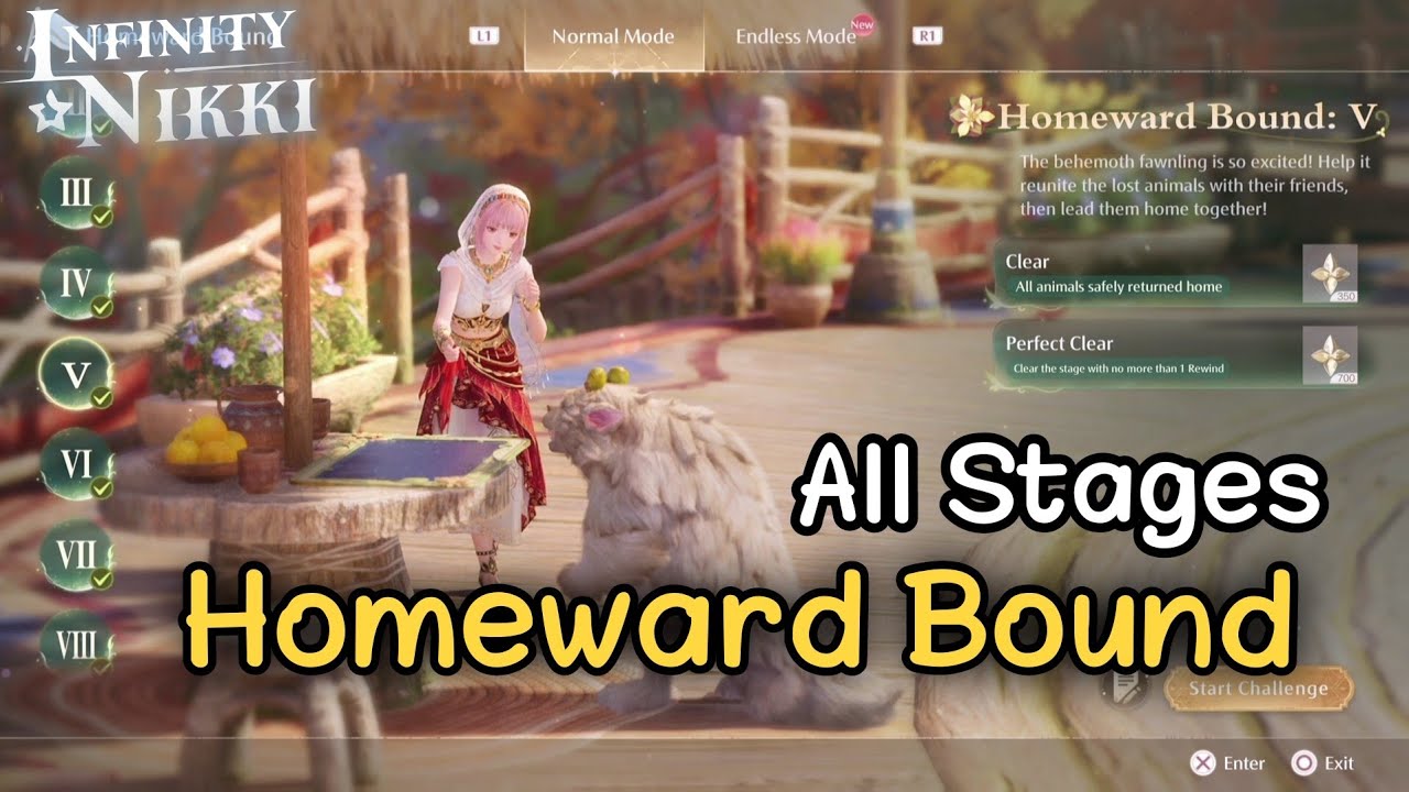 Infinity Nikki 2.1 - All Homeward Bound Stages