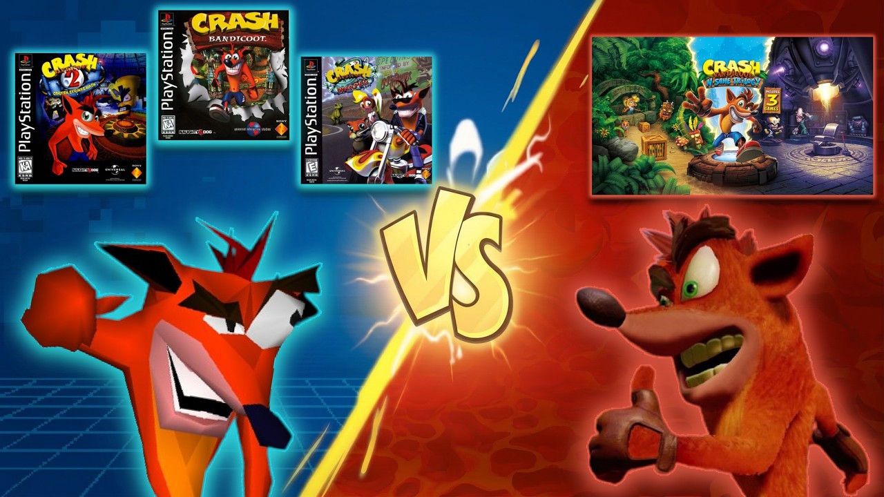 Оригинальная трилогия 🆚 N. Sane Trilogy (РАЗЛИЧИЯ) [Crash Bandicoot]