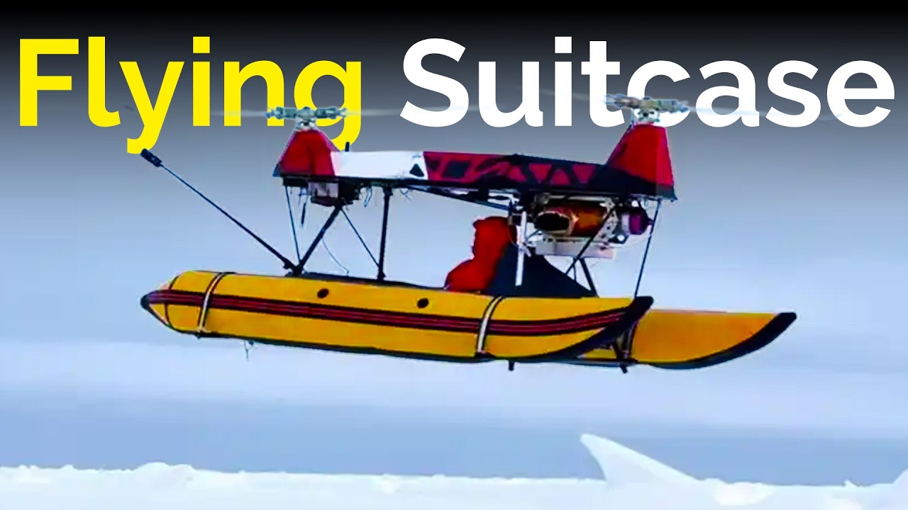 This foldable helicopter fits in your car trunk and can actually fly.