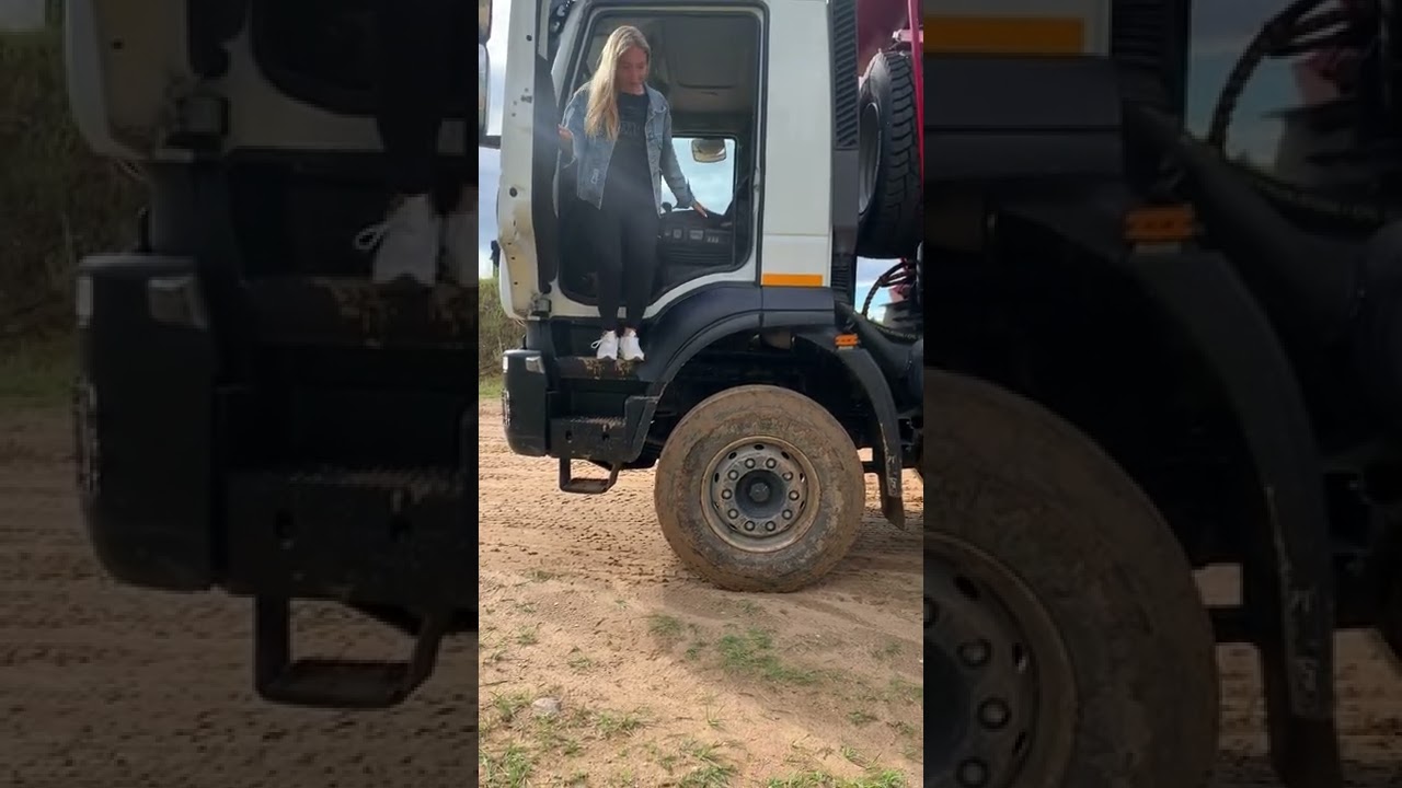 Here in Russia women can even drive trucks 😁 But getting out from them normally &mdash; can&rsquo;t 😁