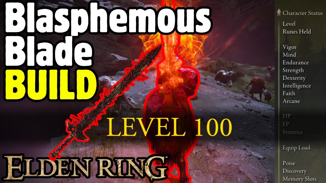 OP BLASPHEMOUS BLADE LEVEL 100 Build - Elden Ring