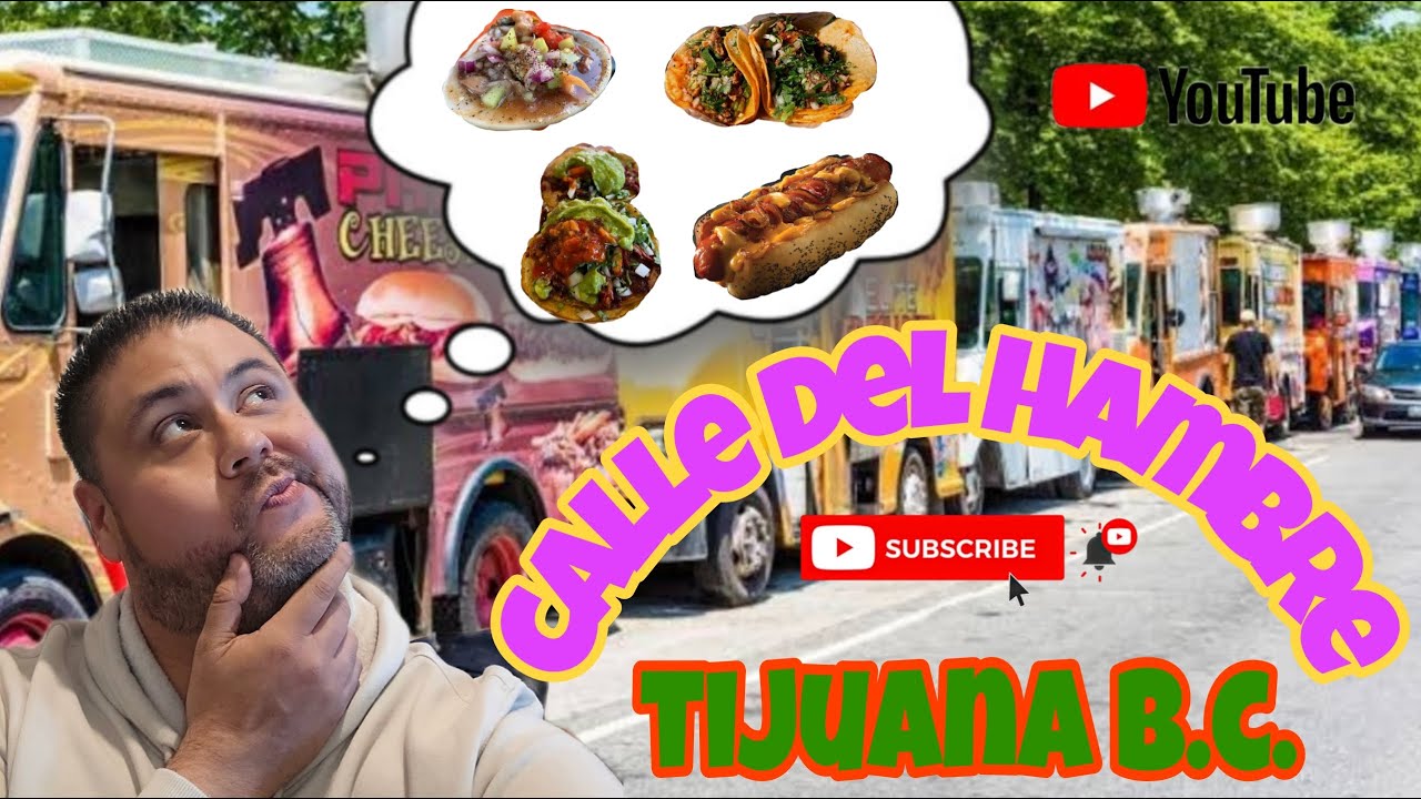 PROBANDO TODO EN LA CALLE DEL HAMBRE TIJUANA 🤤🔥| STREET FOOD IN TIJUANA |