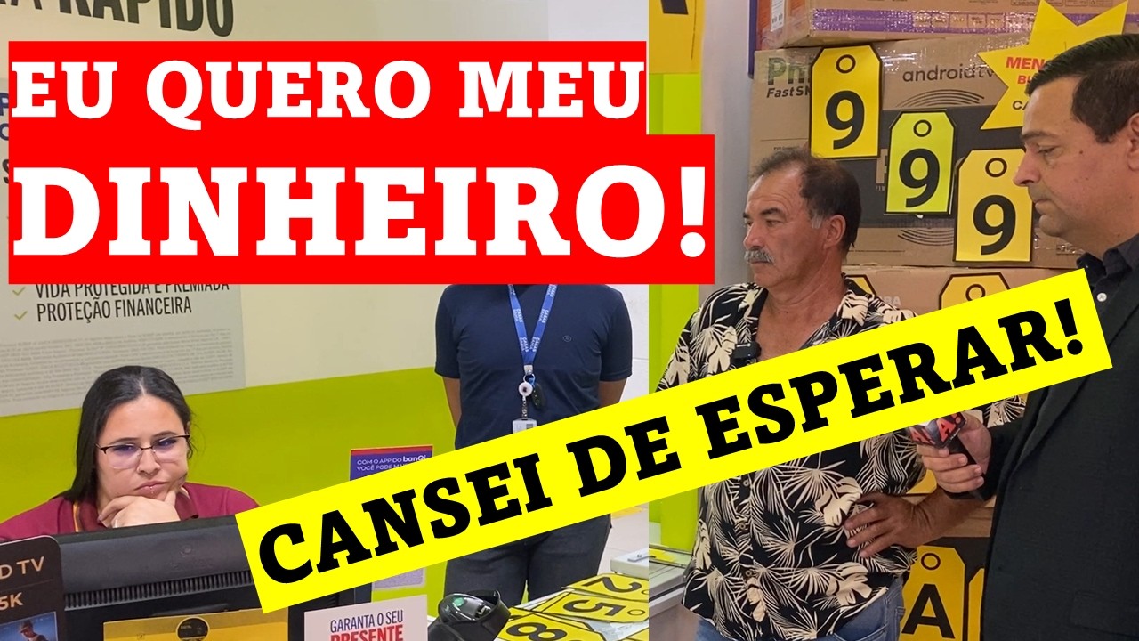🚨 CONSUMIDOR IDOSO fica sem dinheiro e sem produto após compra na CASAS BAHIA!