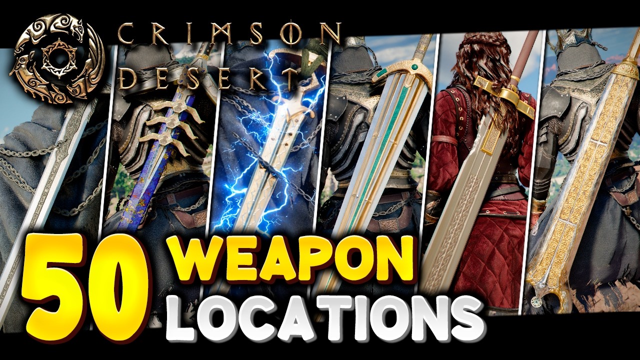 Crimson Desert 50 WEAPON LOCATIONS