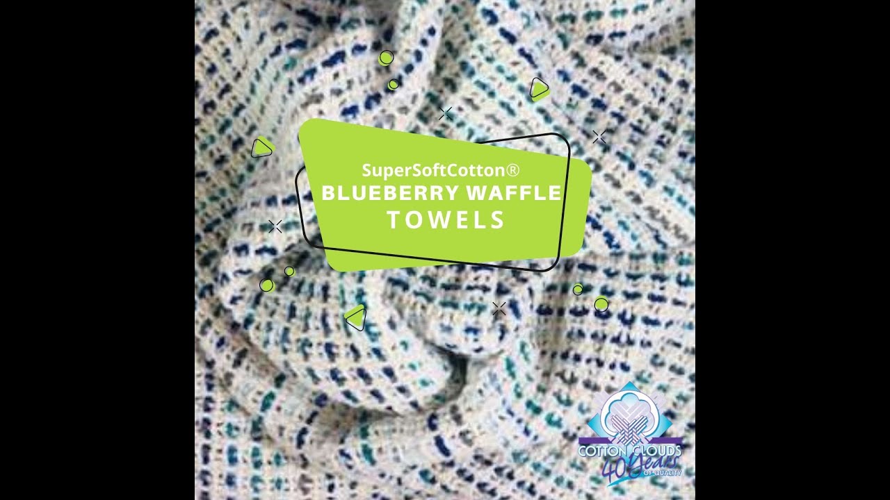 Blueberry Waffle Weave Towels