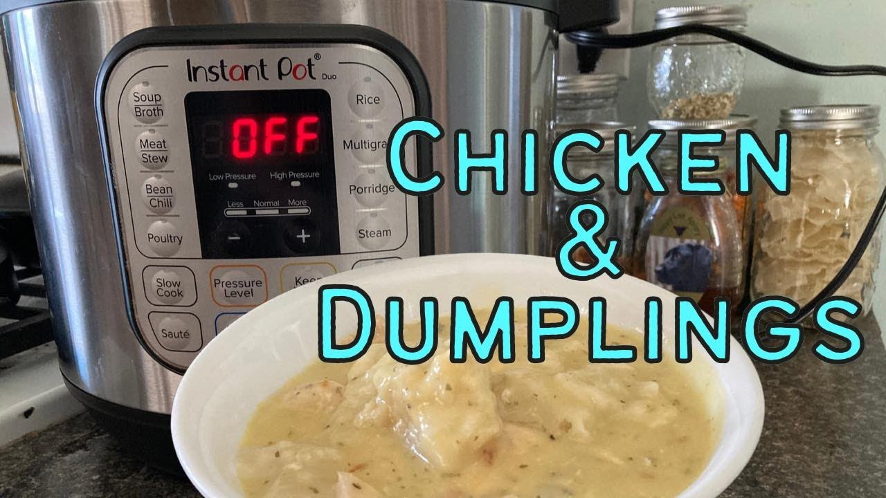 EASY Instant Pot Chicken & Dumplings