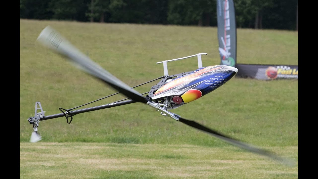Alan Szabo Jr. ALIGN Trex 700E at Weston Park Helifest UK 6/20/2015