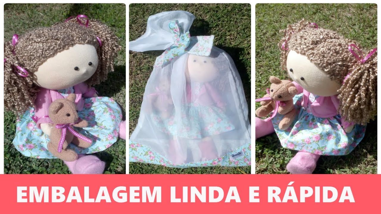 EMBALAGEM LINDA E RÁPIDA PARA SUAS BONECAS