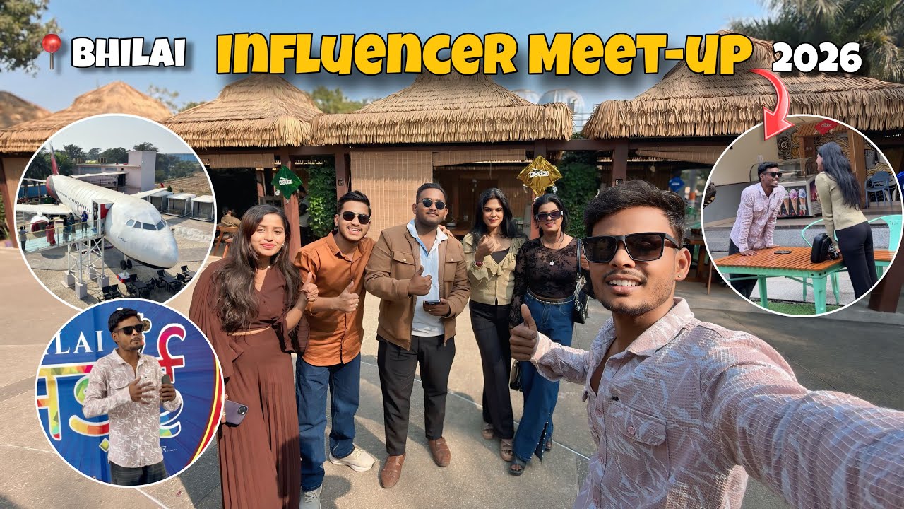 Influencer meet-up me gaye 😍| Bhilai Influencer meetup 2026 | #bhilai  #influencer #meetupvlog 