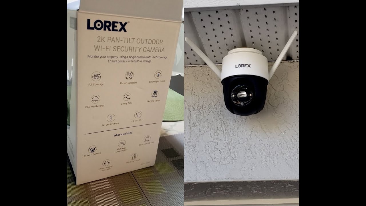 Lorex 2K Pan-Tilt Indoor/Outdoor Wifi Security Camera: Review & Demo