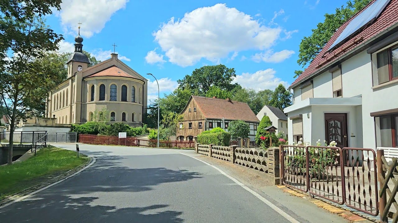 Driving in Germany 🇩🇪 ( SCHLEGEL ) One Of The Most Beautiful Village in Görlitz Region | Sachsen |4k