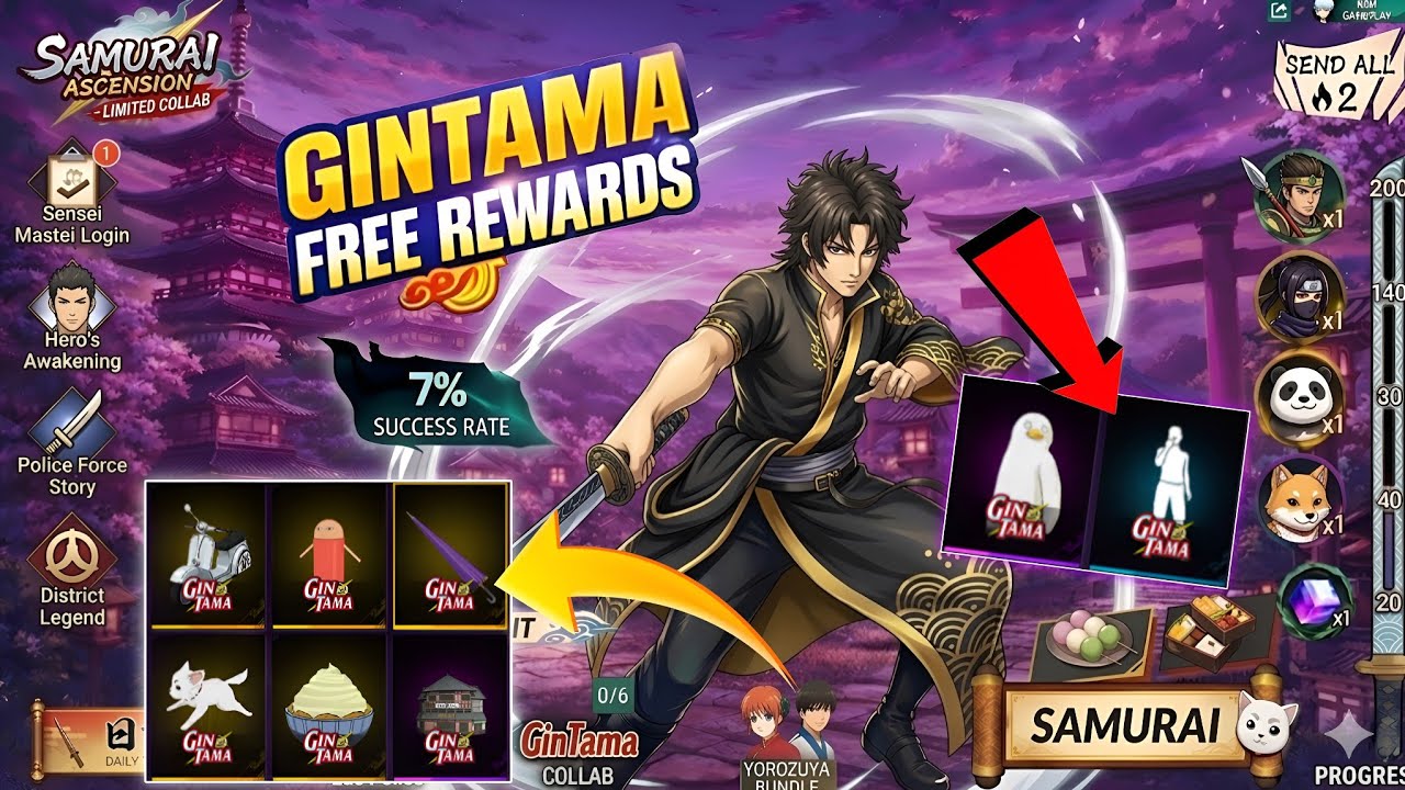 GinTama Event Free Rewards 🔥🤯 | Gintama OB53 Update Free Fire | free fire new event | ff new event