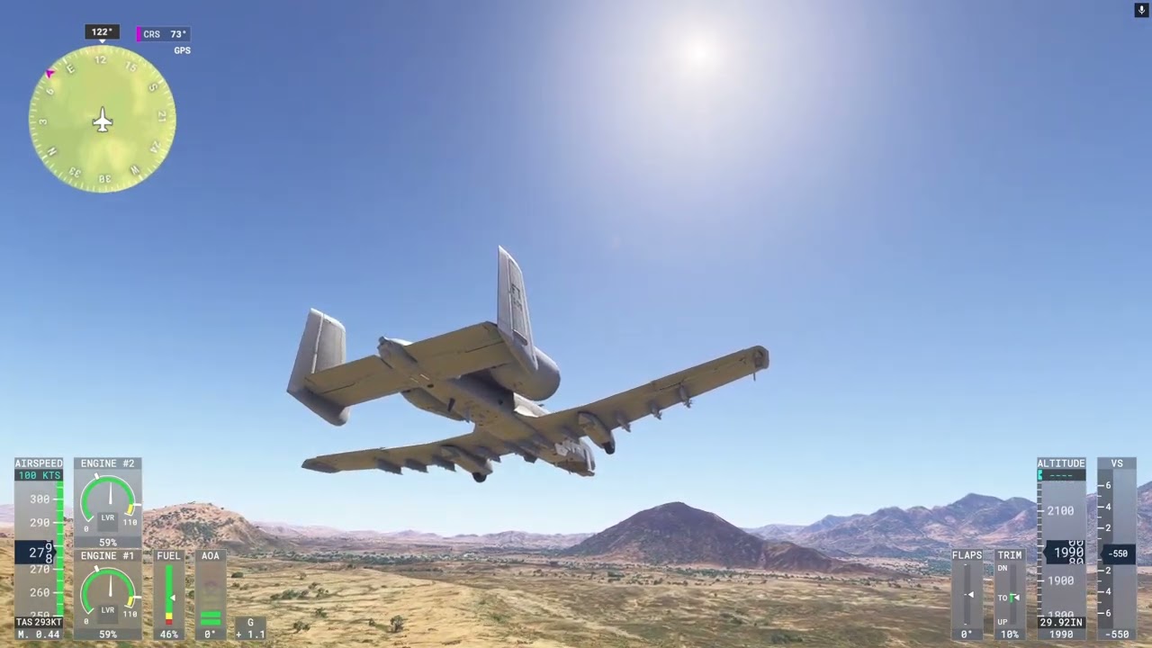 HCMI - HCMF A10 D19F01 40/3196 Microsoft Flight Simulator 2024 v službe GeForce NOW 20260222074651