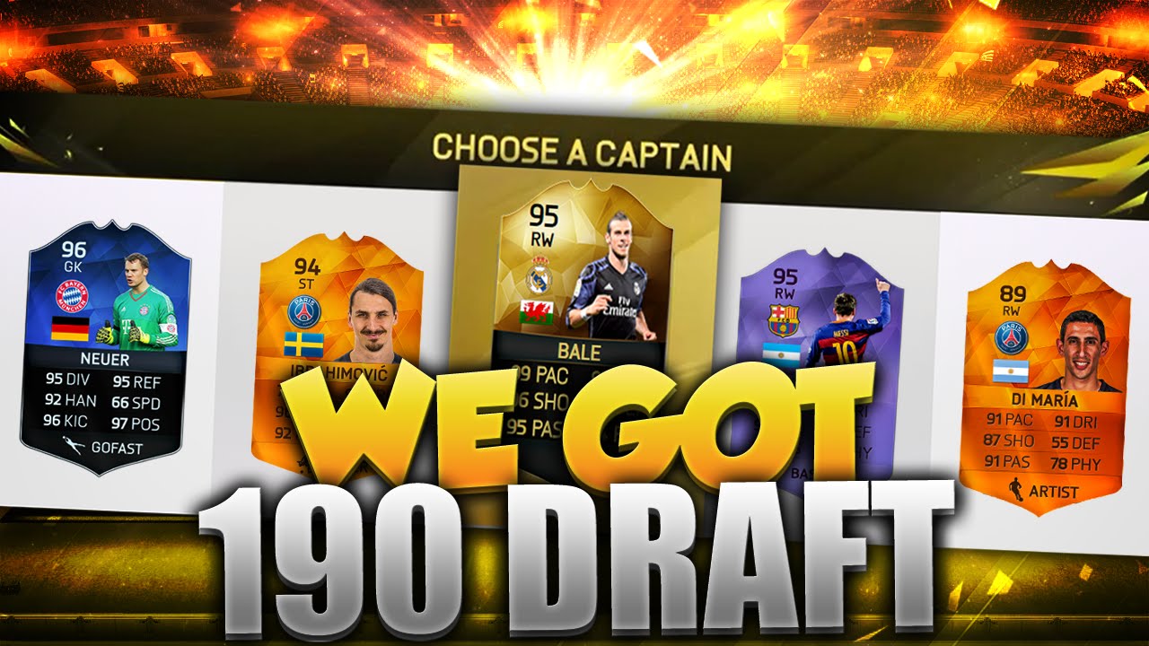 FIFA 16 Ultimate Team Indonesia | 190 FUT Draft dengan kartu 95 Gareth Bale!!!