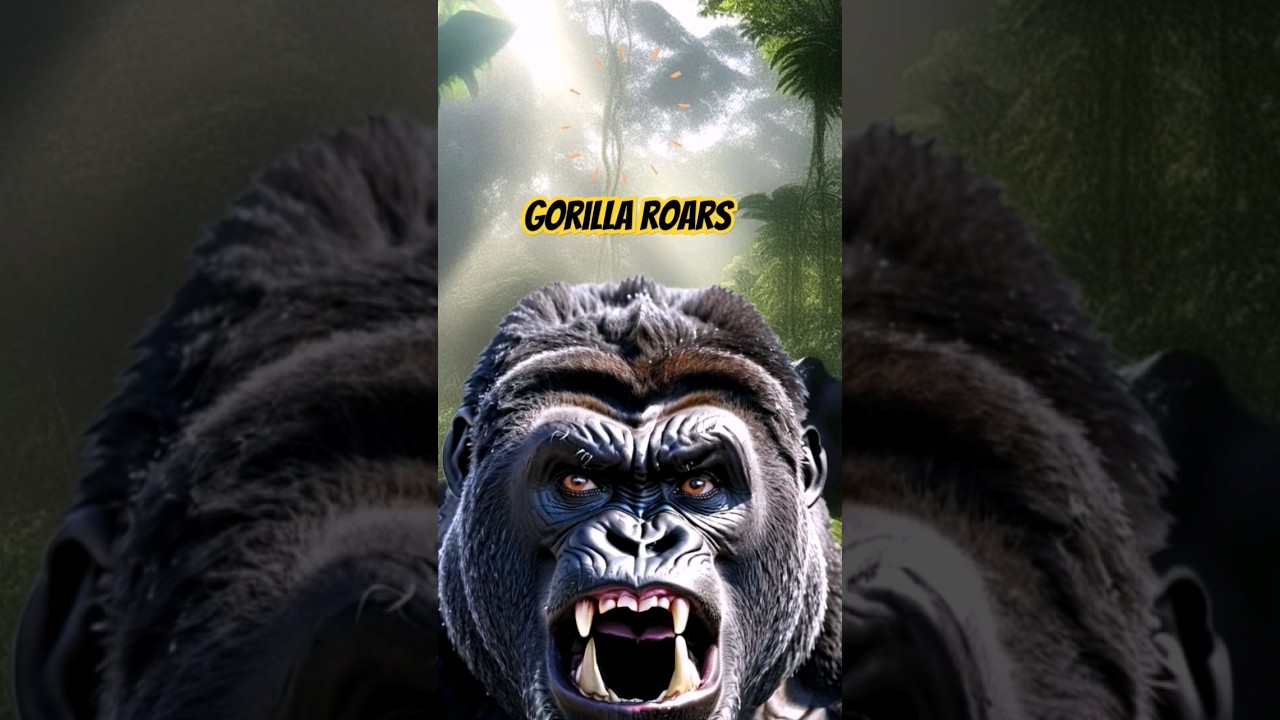 Gorilla Sounds Loud #shorts - 🦍Gorilla Roaring