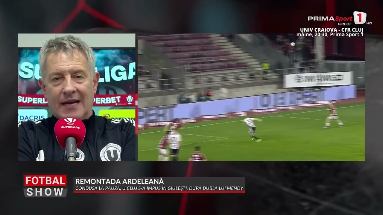 INTERVIU. Bergodi, aplaudat de fanii Rapidului. Reacţia antrenorului lui &bdquo;U&rdquo; Cluj