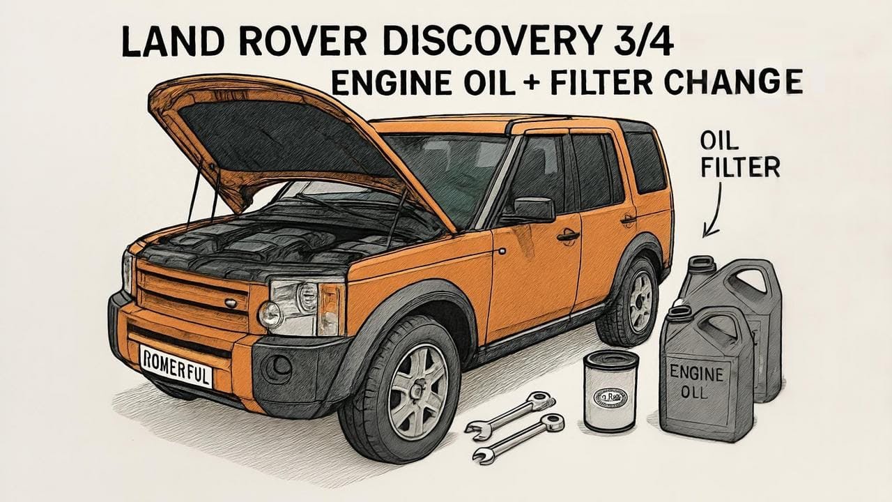 Oil & filter change on Land Rover Discovery 4 3.0 TDV6 SDV6