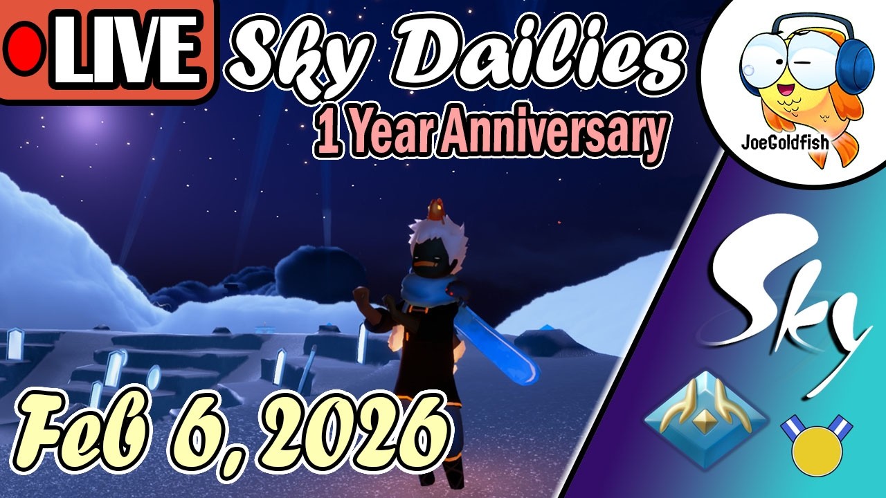🔴LIVE - Sky Dailies Anniversary 🎉(February 6, 2026) | Sky Children of the Light