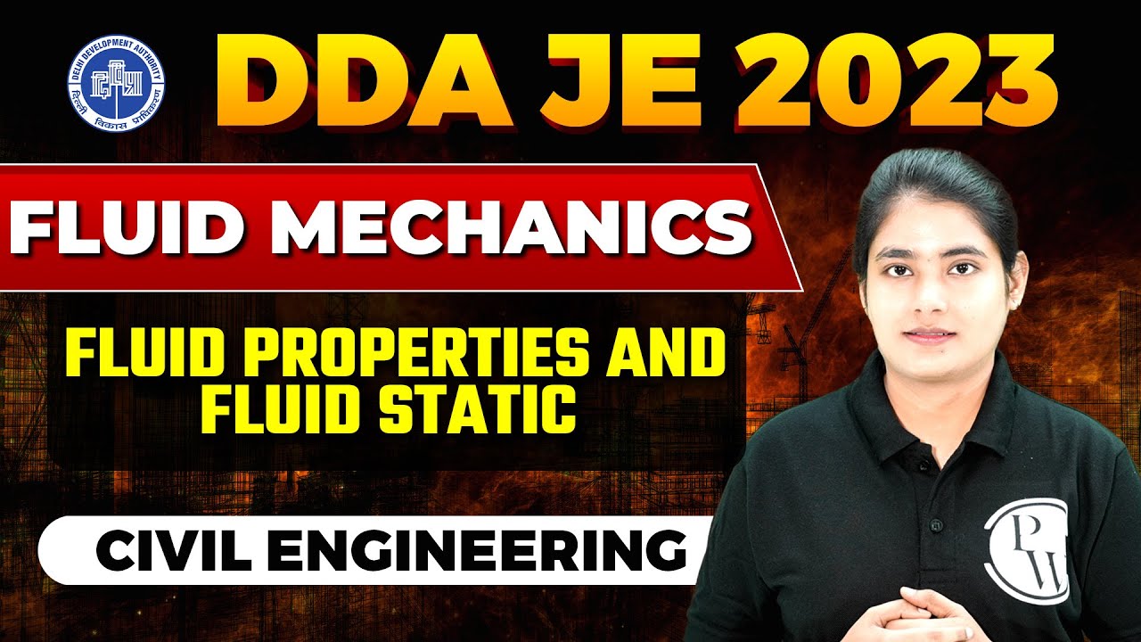DDA JE 2023 | Fluid Properties And Fluid Static | Fluid Mechanics | Civil Engineering