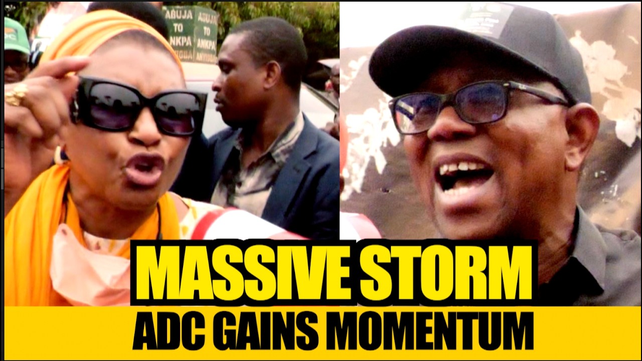 Peter Obi & Ireti Kingibe Storm Jabi Motor Park for ADC -