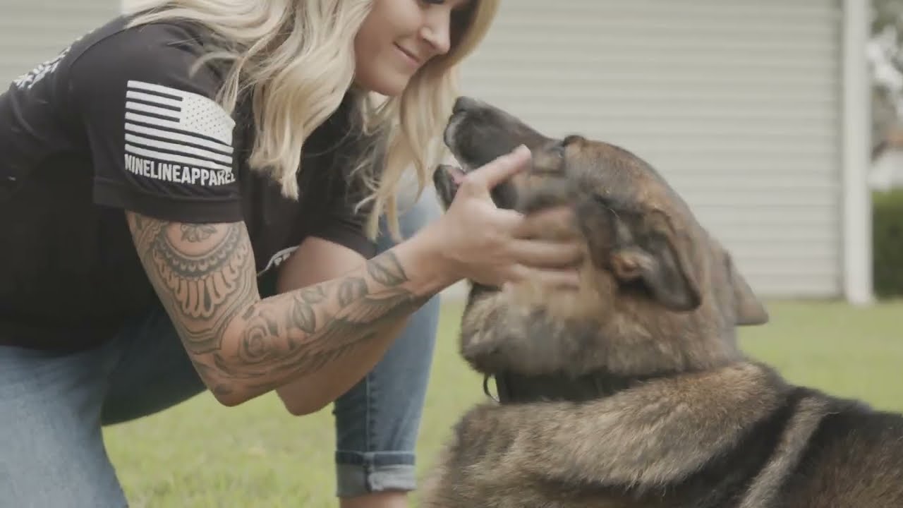 Paige & MWD Eros, 2021 K-9 Hero Awards- Explosive Detection K-9 Hero of the Year by Project K-9 Hero