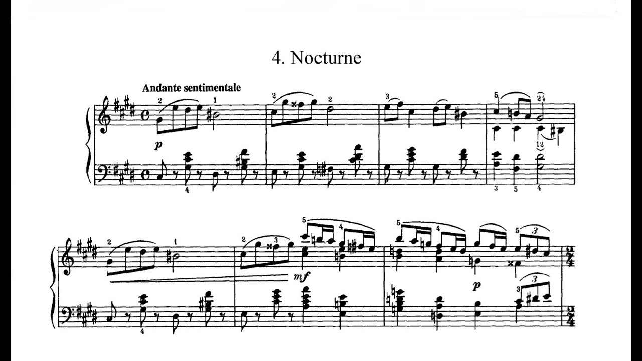Tchaikovsky - Nocturne in C# minor, Op. 19, No. 4